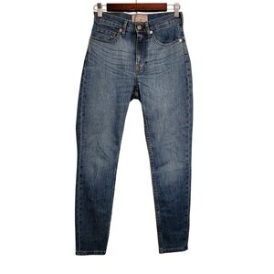 Everlane | Women's Classic Medium Blue High Rise Skinny Ankle Jeans (Size 25)